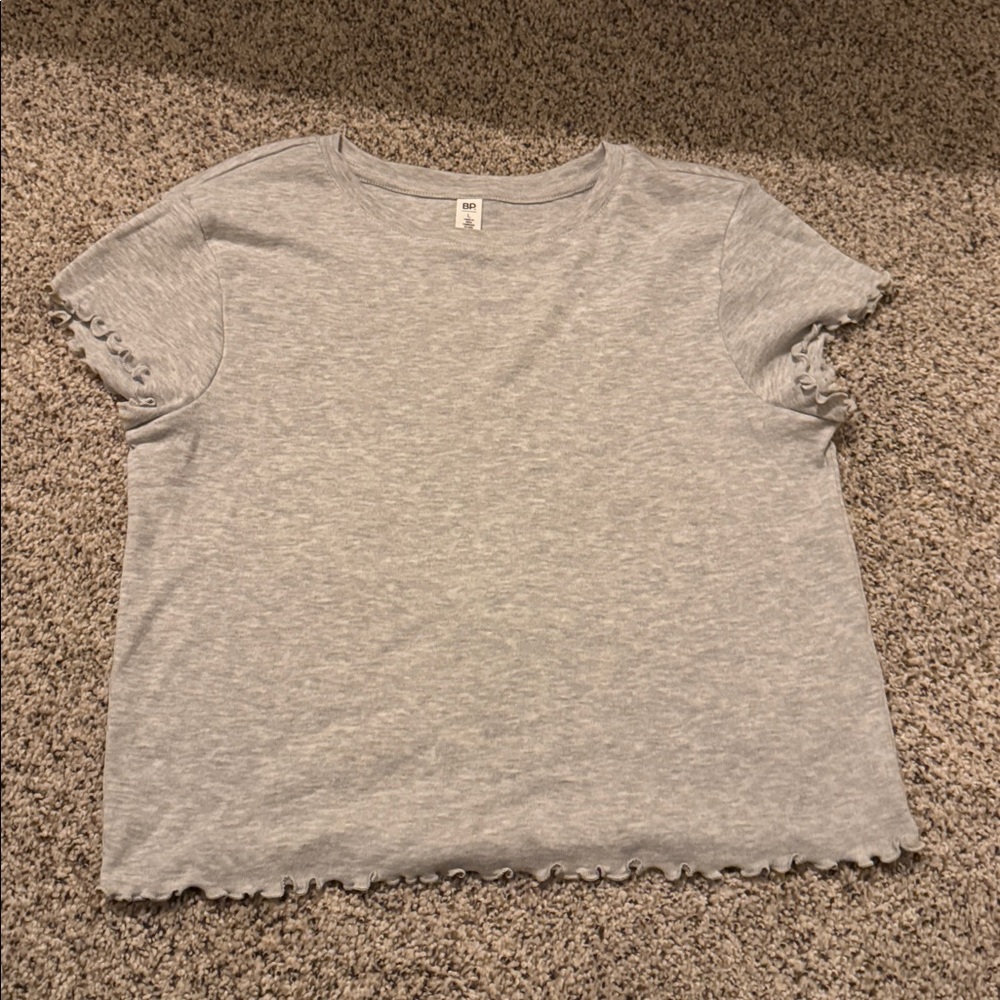 Gray Short Sleeve Top NWOT